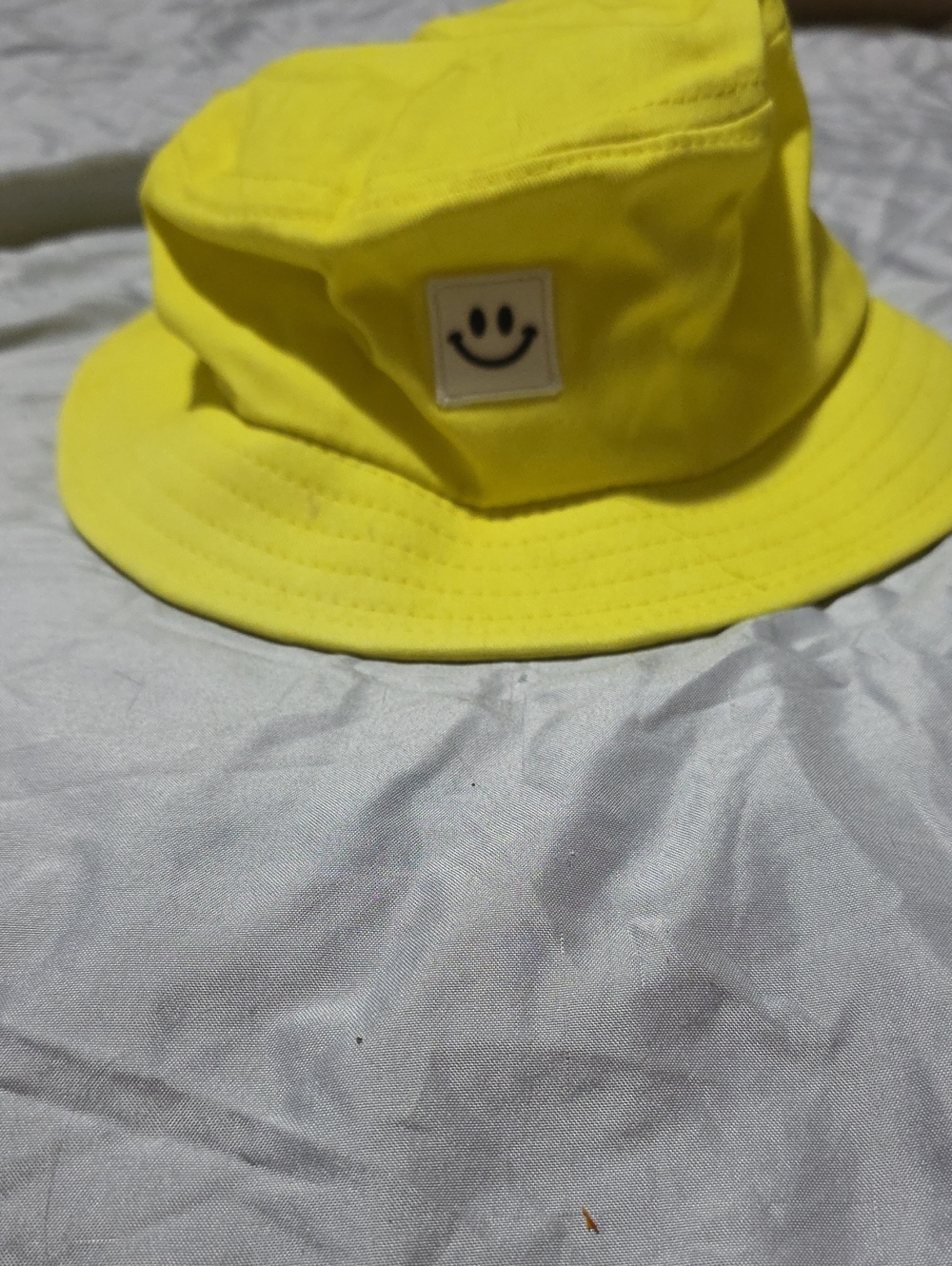 Yellow Smiley Bucket Hat for Kids
